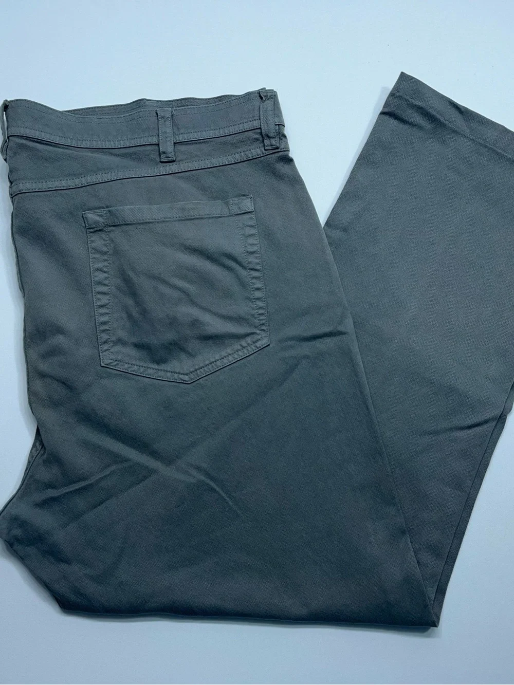 Onward Reserve 5 Pocket Pants Mens Size 38x32 Gray Stretch Preppy 27”Inseam READ